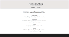 Desktop Screenshot of mortenbrunbjerg.dk