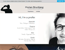 Tablet Screenshot of mortenbrunbjerg.dk